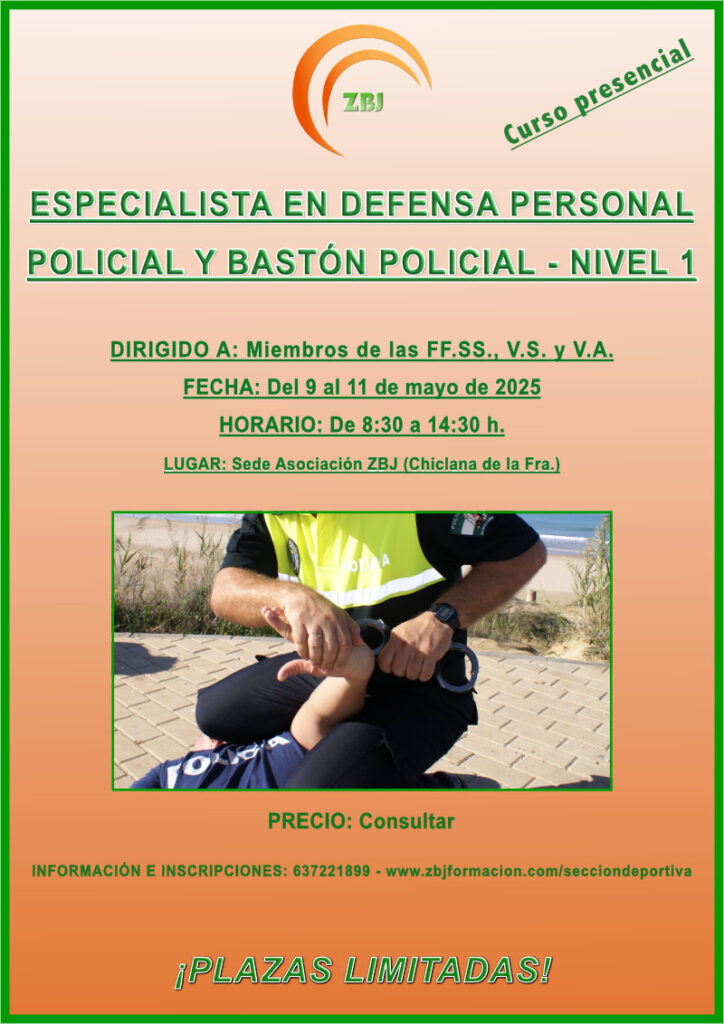 Curso de Especialista en Defensa Personal Policial y Kobudo Policial Nivel 1